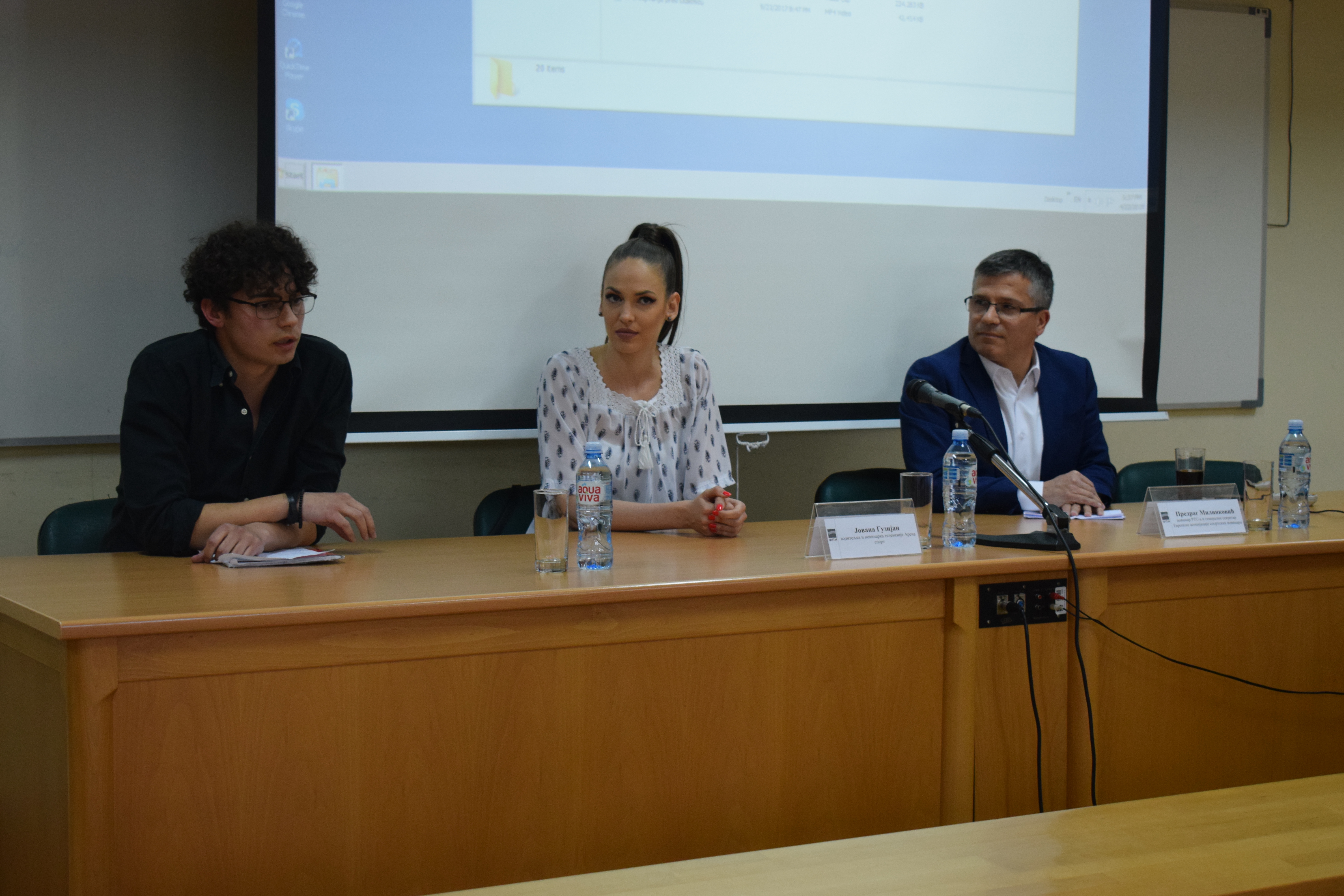 Oдржана трибина „У студију са Предрагом Милинковићем и Јованом Гузијан“