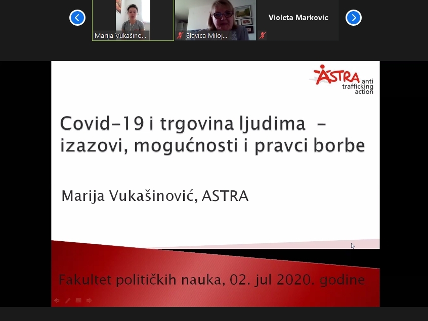 Вебинар: „Covid-19 и трговина људима- изазови, могућности и правци борбе“
