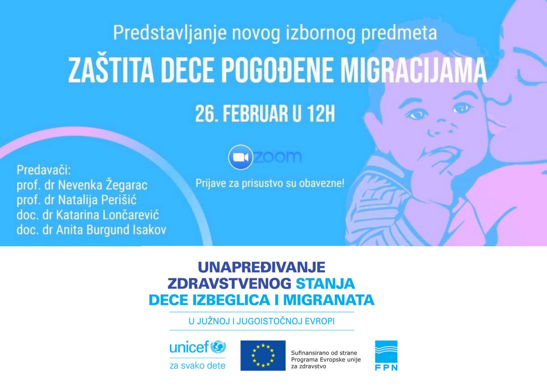 Онлајн представљање новог изборног предмета ‚‚Заштита деце у миграцијама"