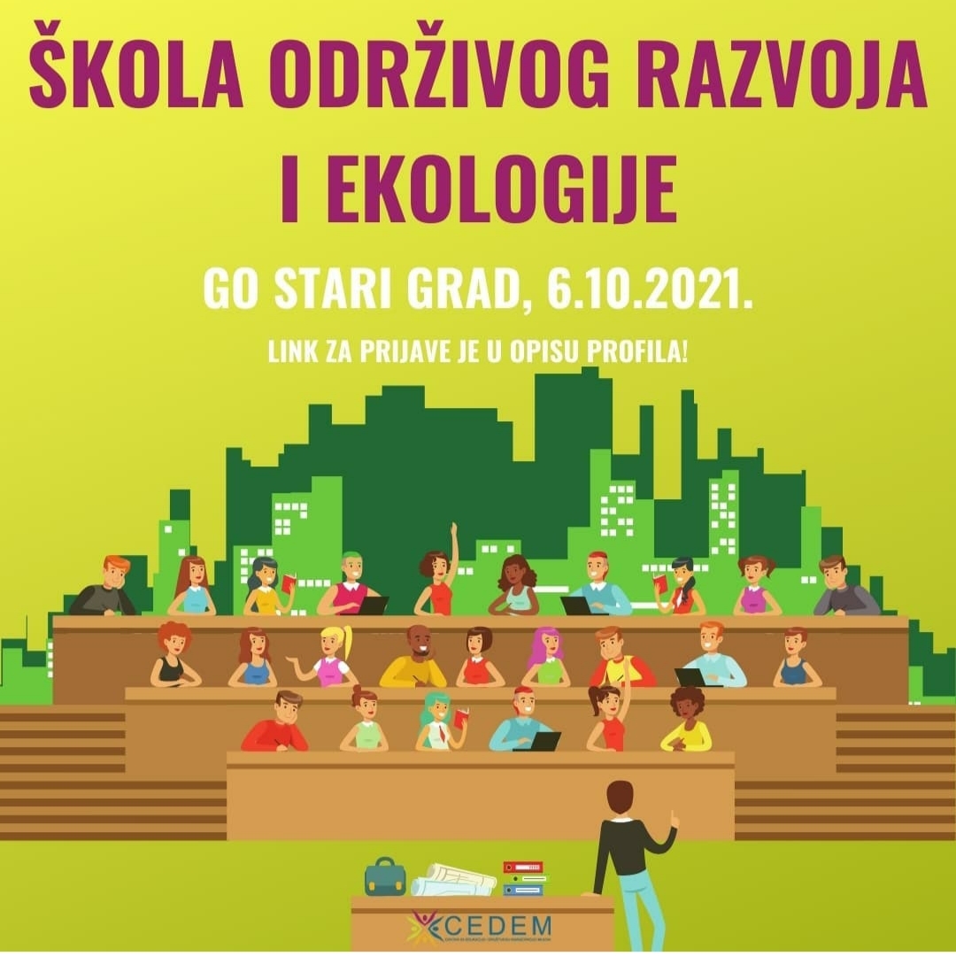 Poziv za učesnike/ce Treće škole održivog razvoja i ekologije