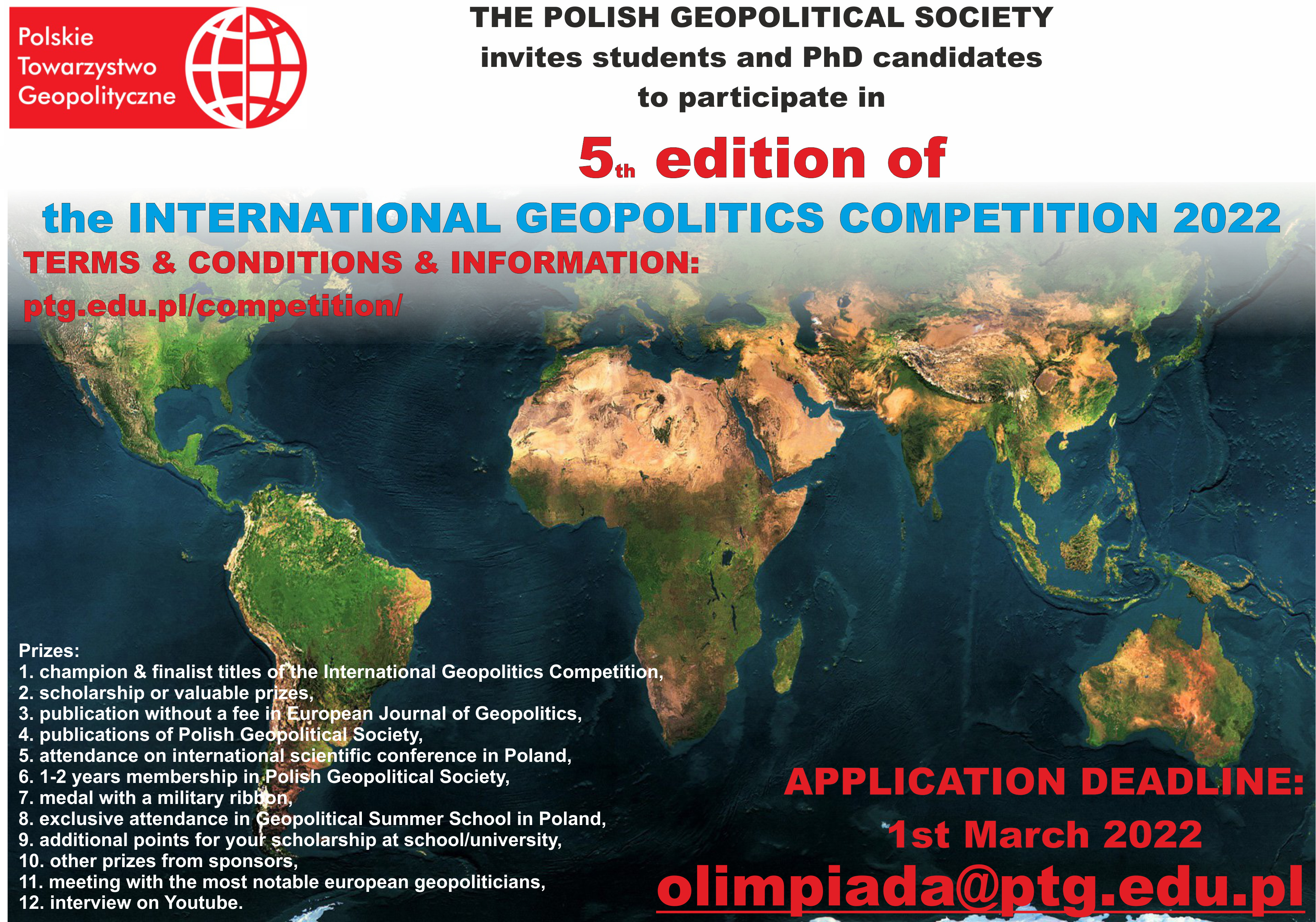 Polish Geopolitical Society: The International Competition in Geopolitics
