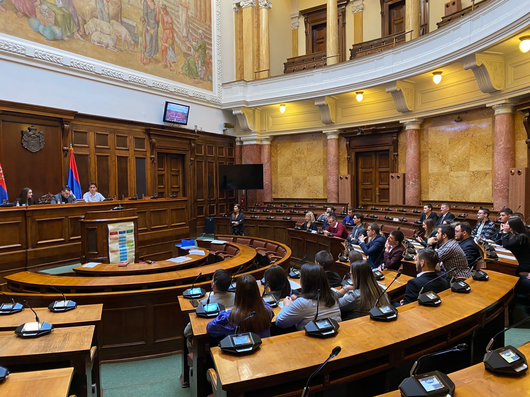 Одржана симулација рада Народне скупштине Републике Србије
