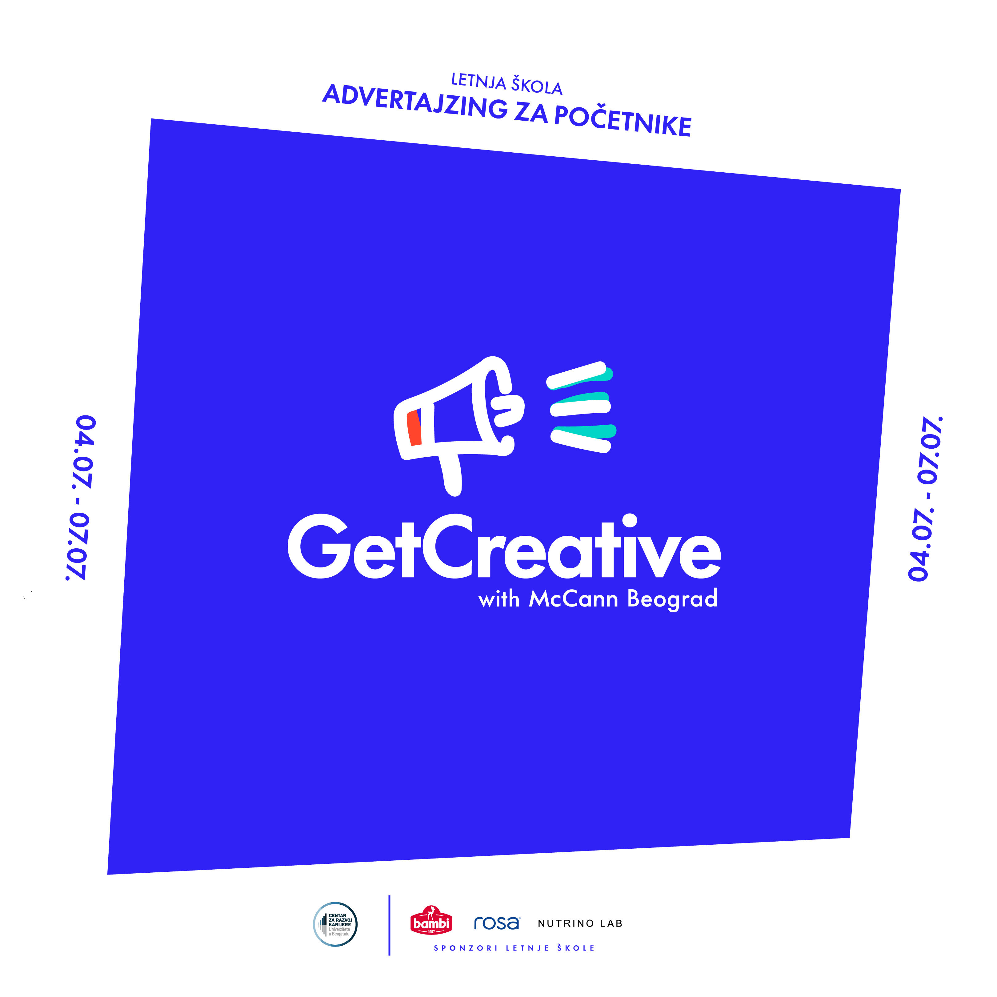 Летња школа ,,Адвертајзинг за почетнике – Get creative with McCann Beograd”