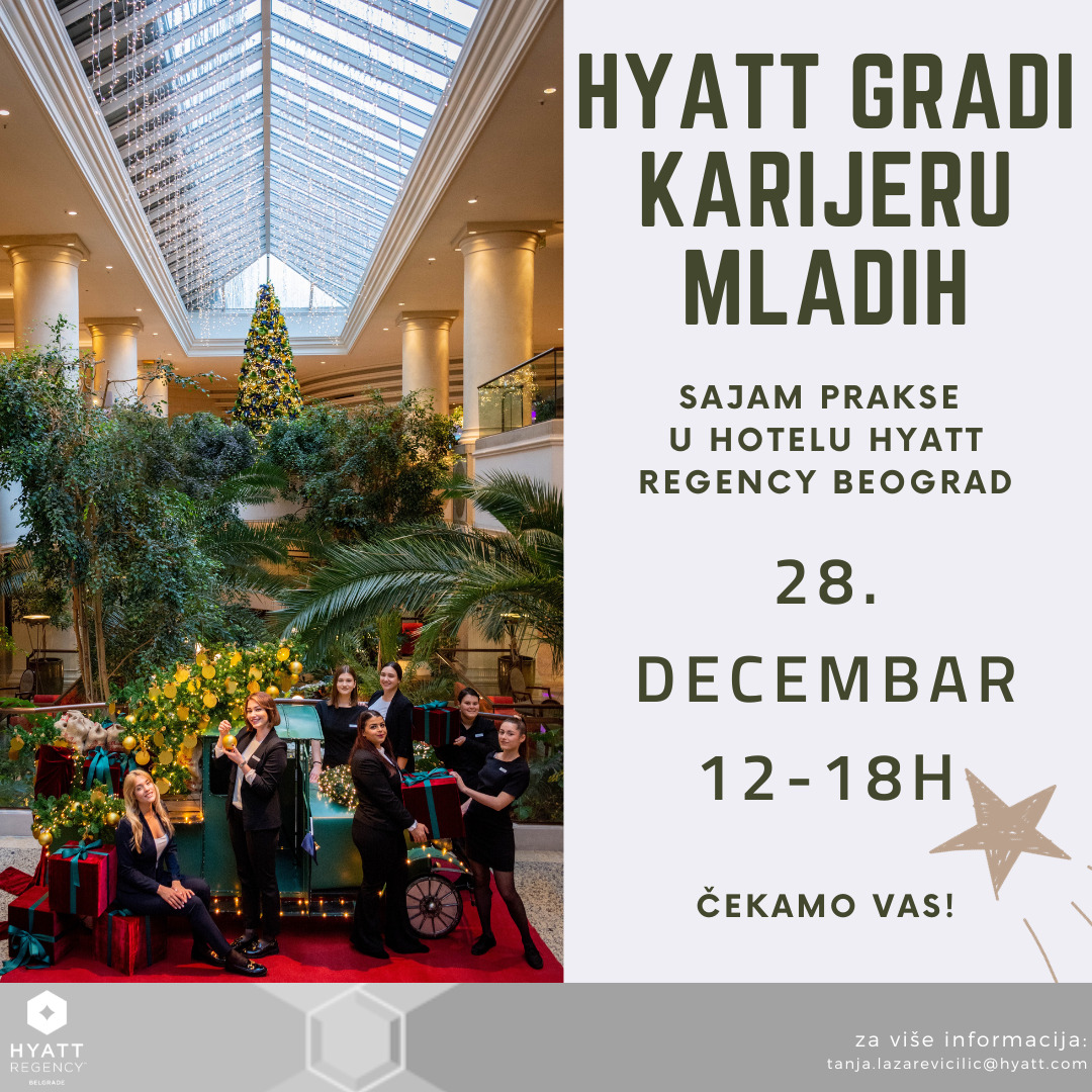 Хотел Hyatt Regency Београд организује уживо сајам праксе!