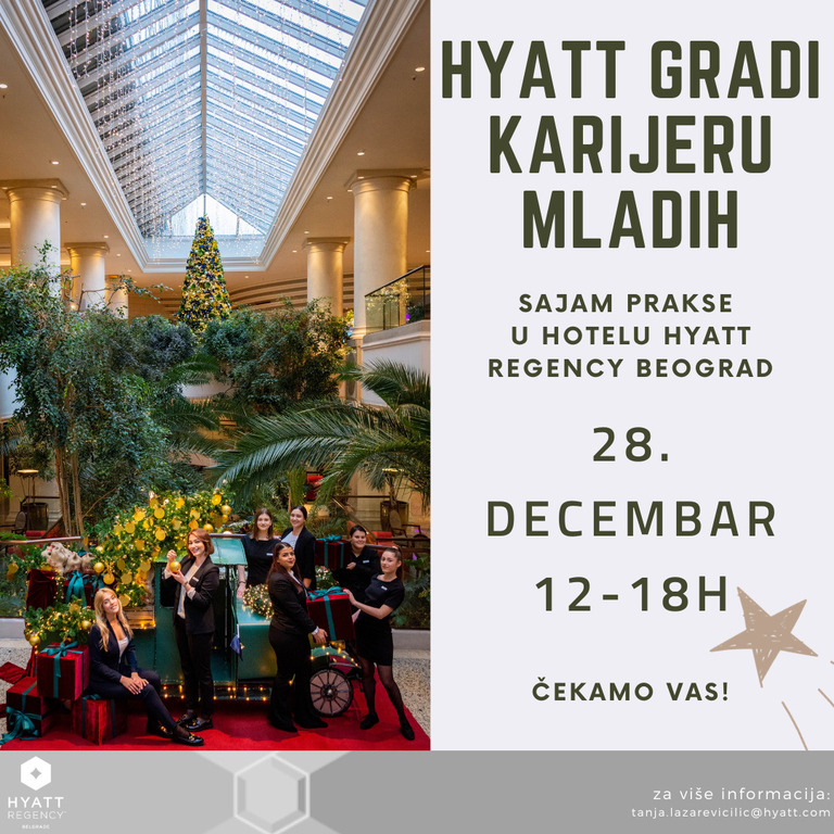 Хотел Hyatt Regency Београд организује уживо сајам праксе!