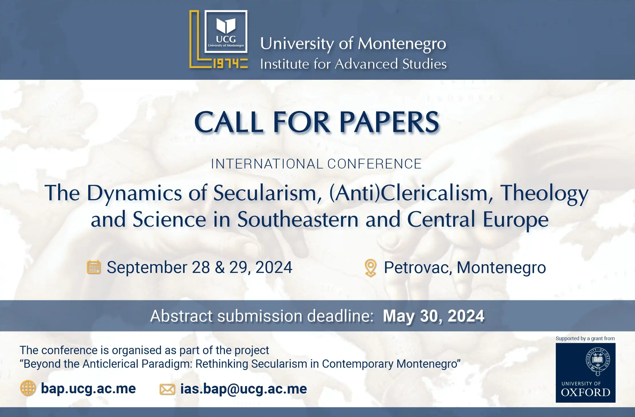 Call for Papers: The Dynamics of Secularism, (Anti)Clericalism, Theology, and Science in Southeastern and Central Europe