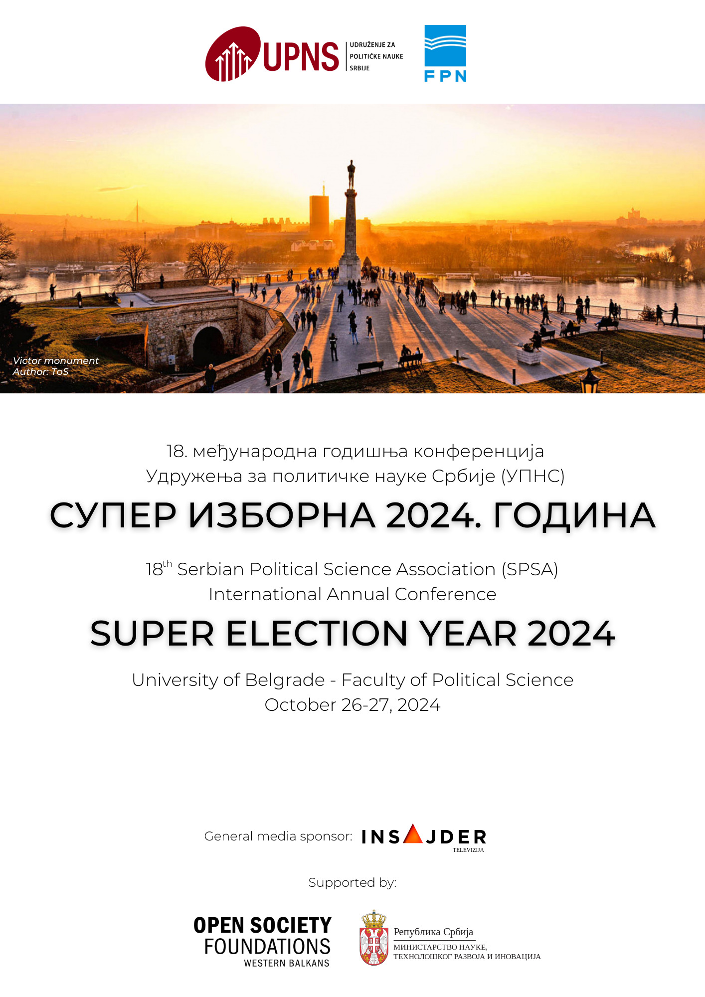 18. Sabor politikologa ,,Super izborna 2024. godina”