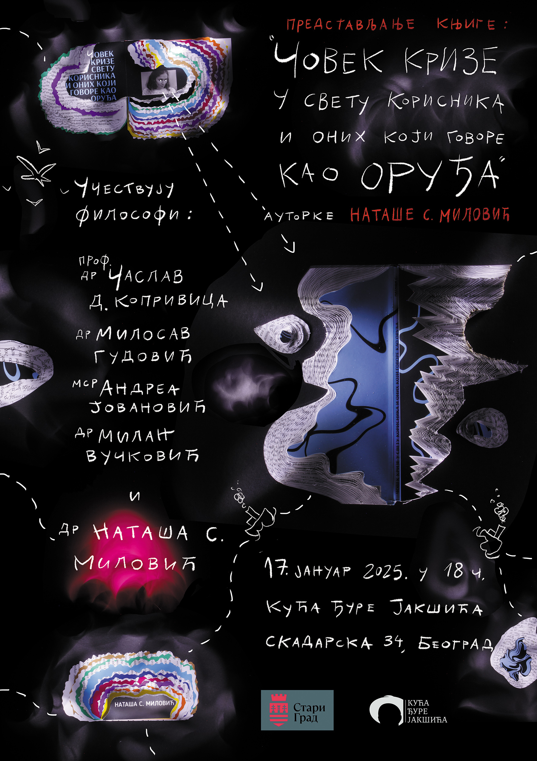 Позив на представљање књиге ,,Човек кризе у свету корисника и оних који говоре као оруђа"