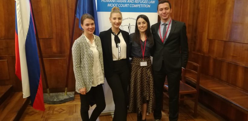 Тим Факултета политичких наука освојио друго место на Европском такмичењу у области међународног хуманитарног и избегличног права
