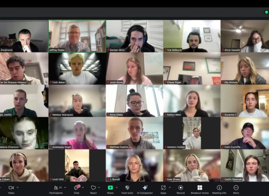 Одржана онлајн дискусија студената Универзитета Клемсон из Јужне Каролине и студената Факултета политичких наука Универзитета у Београду