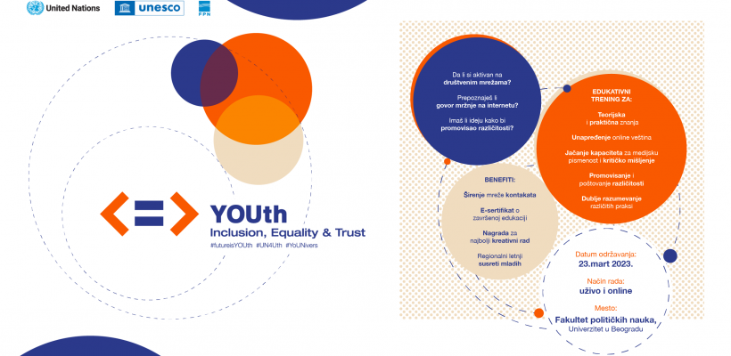 Позив на едукативне радионице у оквиру пројекта YOUth 4 Inclusion, Equality & Trust
