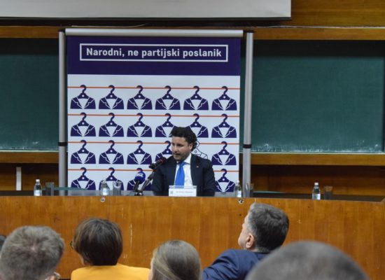 Председник Владе Црне Горе Дритан Абазовић одржао предавање на Факултету политичких наука