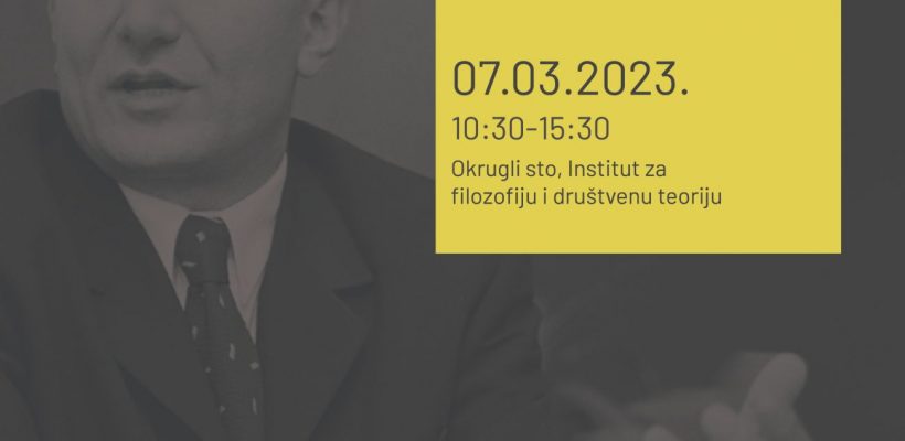 Позив на округли сто ,,Мисао Зорана Ђинђића: филозофске и политиколошке перспективе”