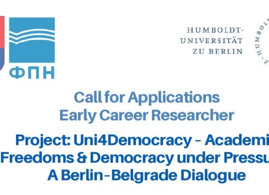 Call for Applications: Early Career Researcher