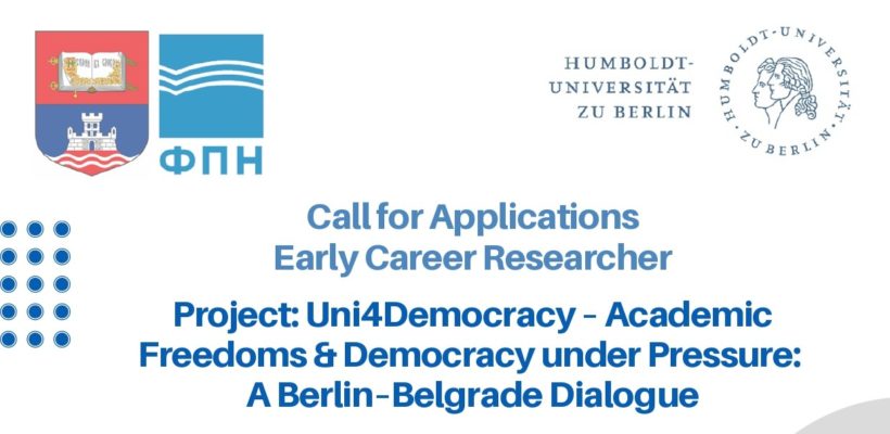 Call for Applications: Early Career Researcher