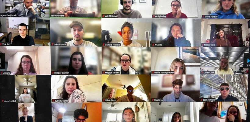 Одржана још једна онлајн дискусија студената Универзитета Клемсон из Јужне Каролине и студената Факултета политичких наука Универзитета у Београду